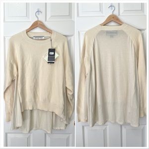 NWT Onitsuka Tiger Andrea Pompilio Birch Cream White Long Sleeve Knit Top XL